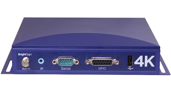 BrightSign 4K Digital Signage Media Player Delivers Native 4K H.265 Playback at 60 fps