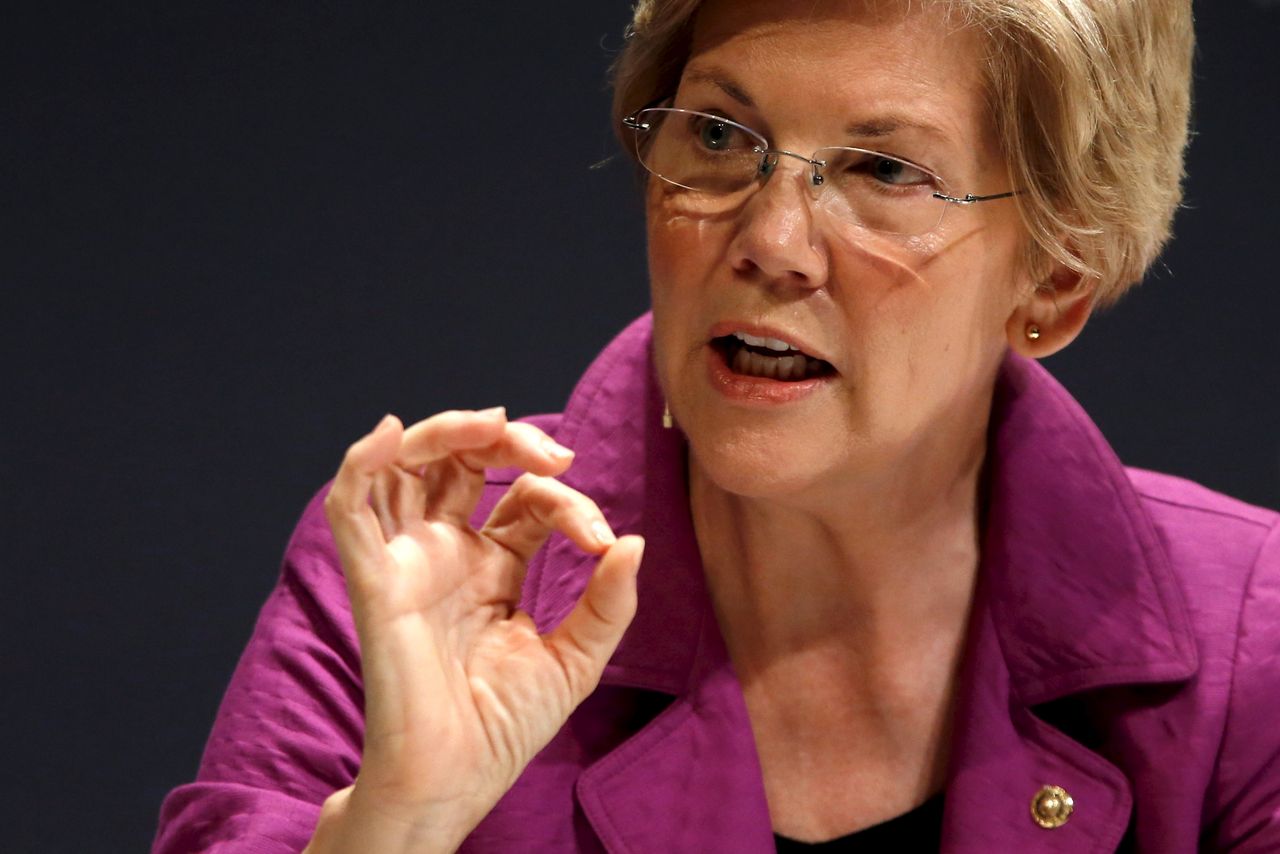 Elizabeth Warren, the U.S. senator from Massachusetts 