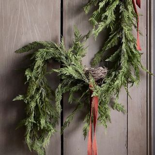 Faux cedar garland