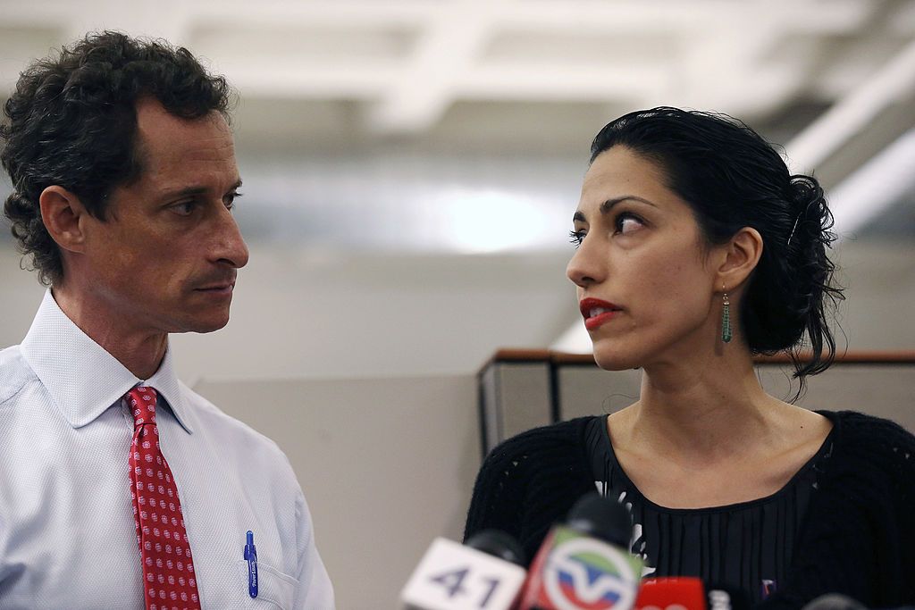 Anthony Weiner and Huma Abedin.