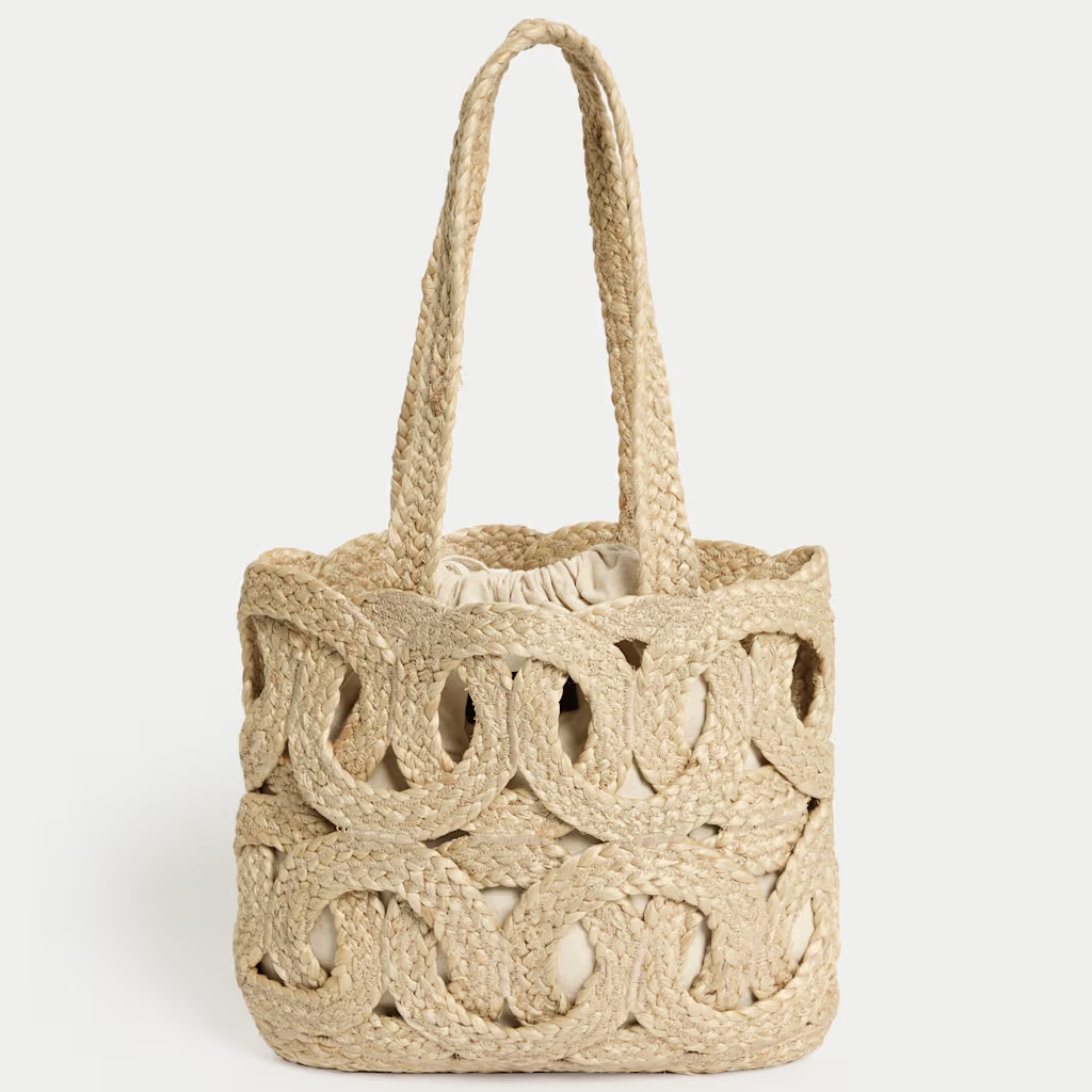 M&S Per Una Straw Tote Bag