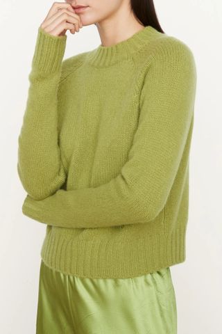Vince x Nordstrom green cashmere sweater