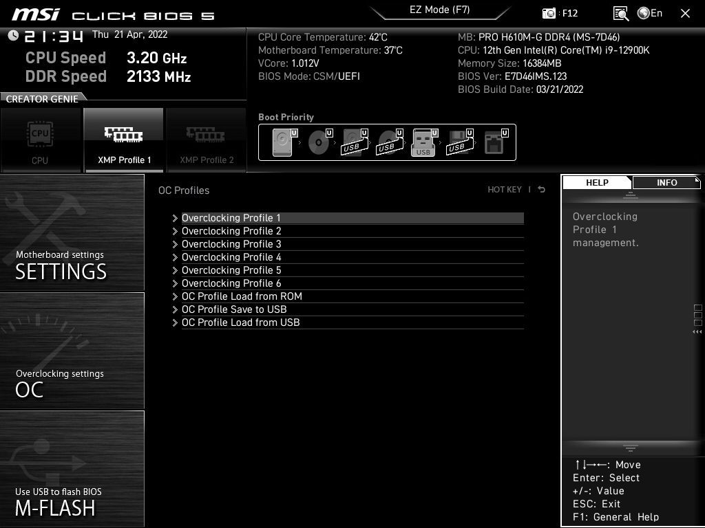 MSI Pro H610M-G DDR4