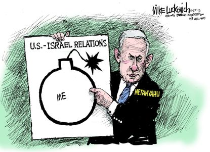 
Political cartoon U.S. Israel Relations
