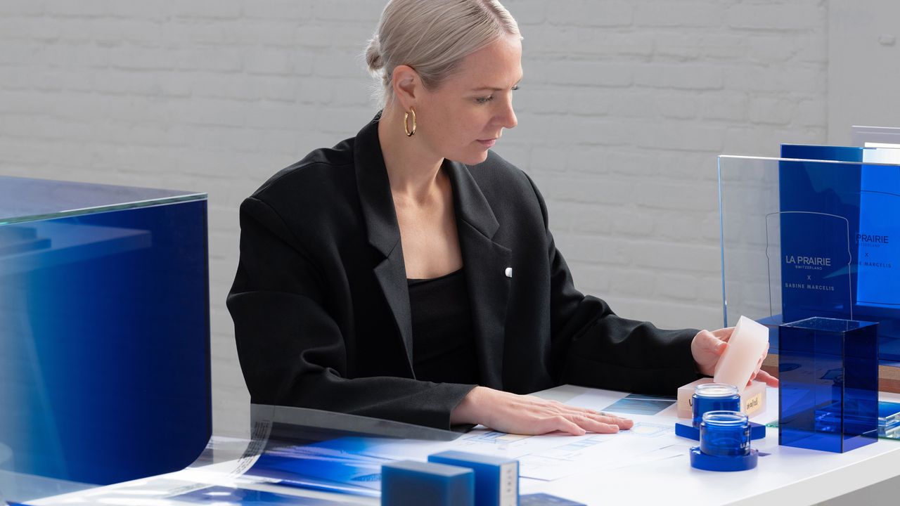 Sabine Marcelis working on La Prairie collaboration