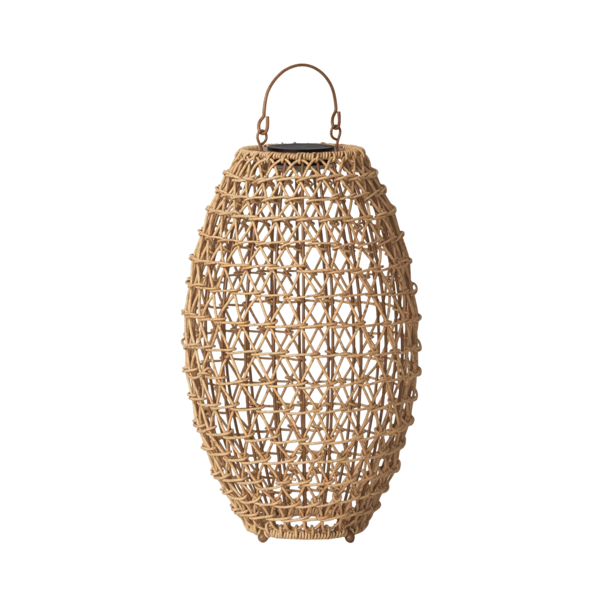 a woven lantern