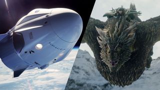 How does a SpaceX Dragon capsule stack up against the dragons of "Game of Thrones"?