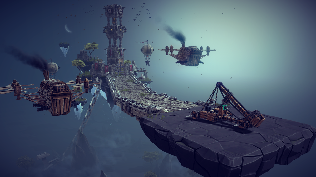 Besiege&#039;s altered final level on Tolbrynd Island