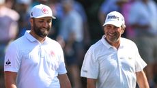 Jon Rahm with fellow Spaniard Jose Maria Olazabal