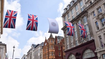 Flags for coronation