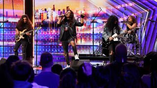 Girish and the Chronicles performing on America's Got Talent