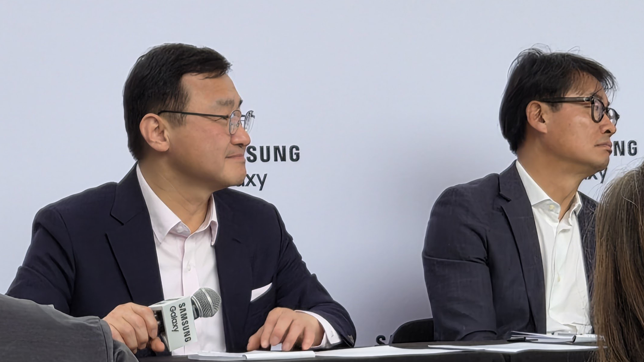 Samsung CEO, TM Roh, pictured left in a round table interview following the Galaxy Unpacked summer 2026 event