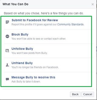 facebook report page abuse