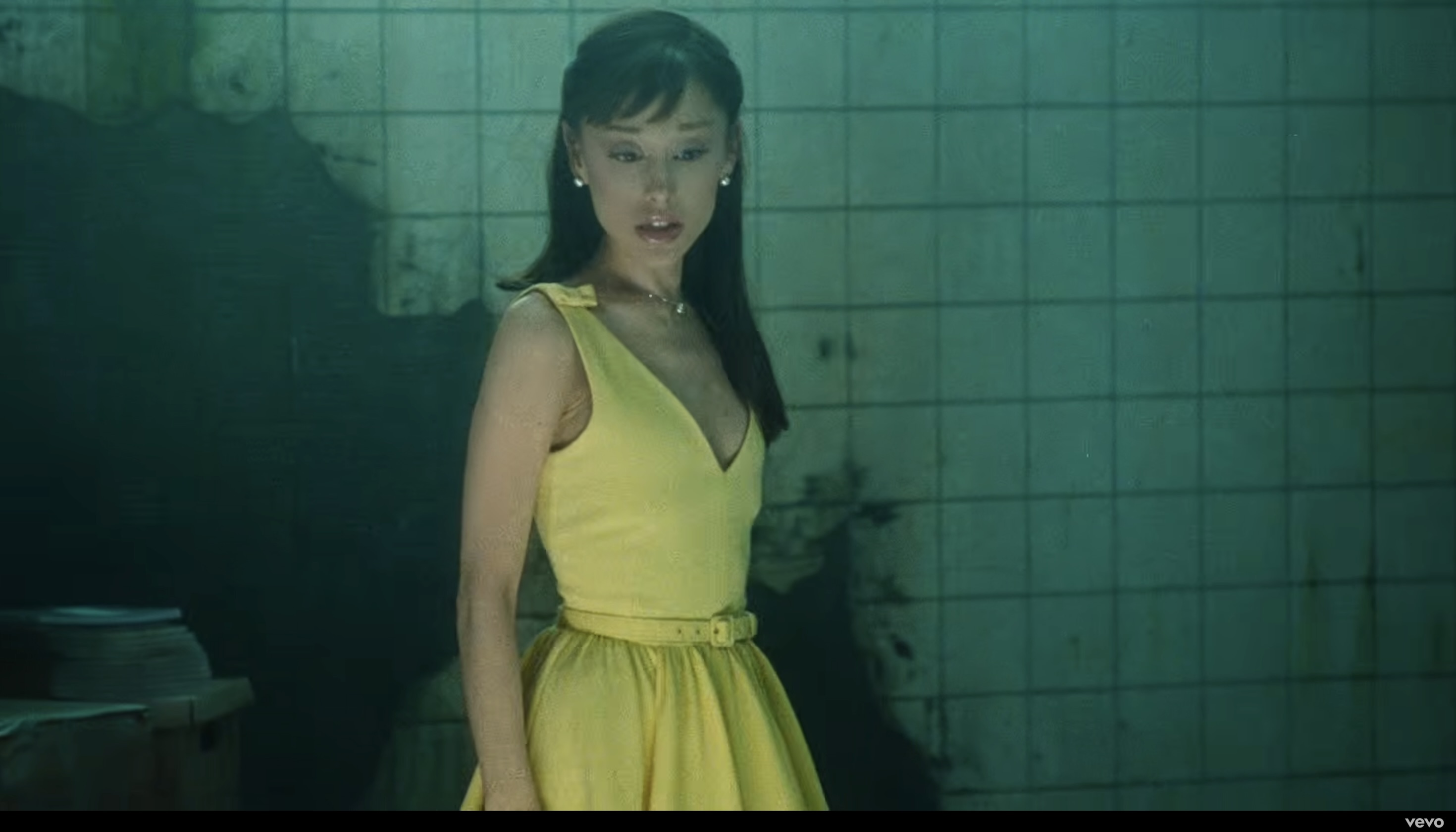 Ariana Grande wore a lemon yellow dress in the "Hate That I Made You Love Me" music video