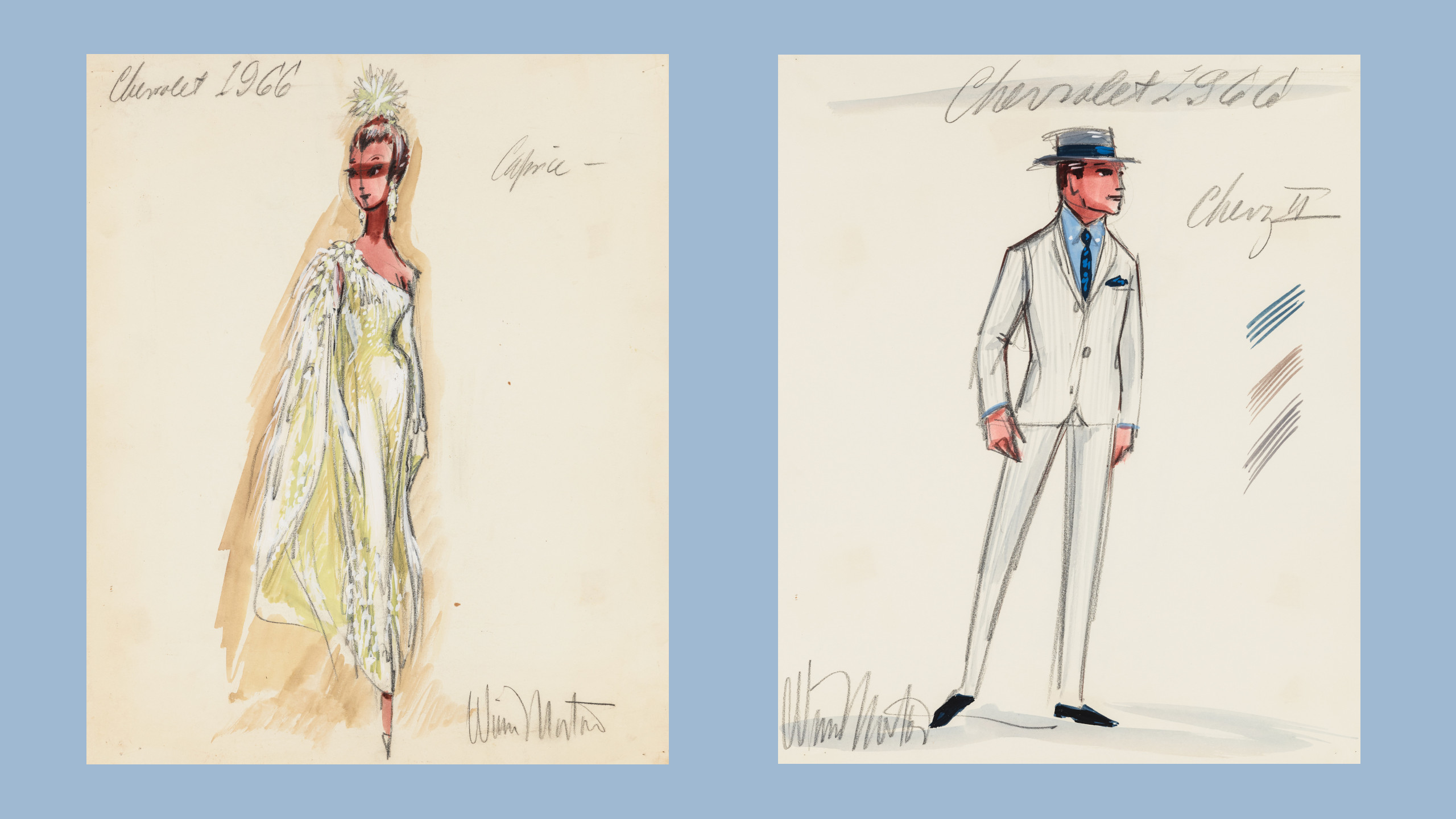 Costume designs by Winn Morton