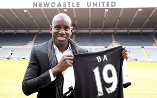 Demba Ba unveiled as a Newcastle United player