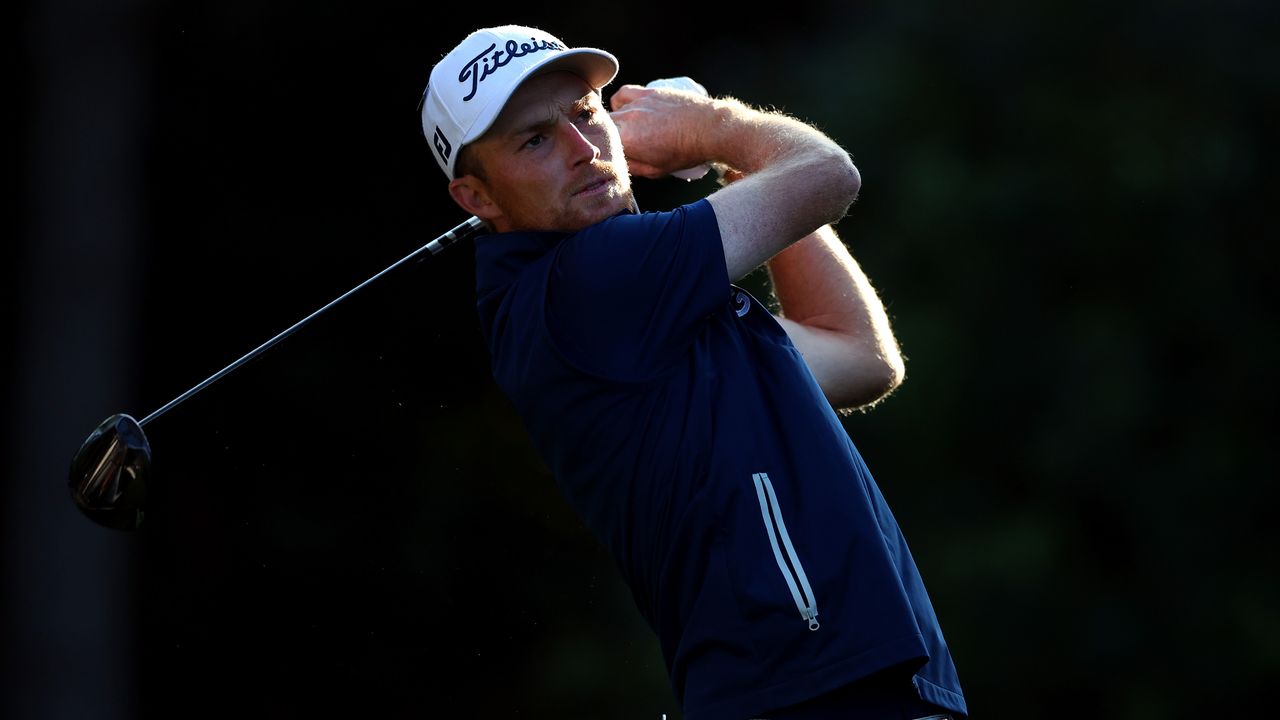 Will Zalatoris takes a shot at a practice round before The Masters