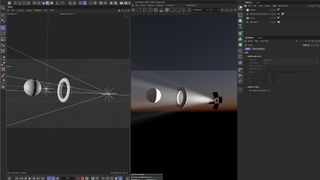 Octane Render 2023.1 review; a screen of a render software