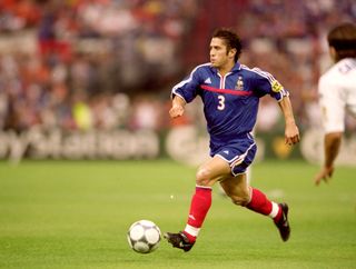 Bixente Lizarazu in action for France at Euro 2000.