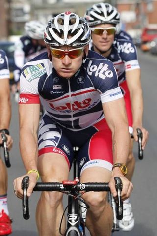 Andre Greipel (Lotto Belisol) on a training ride with his teammates.