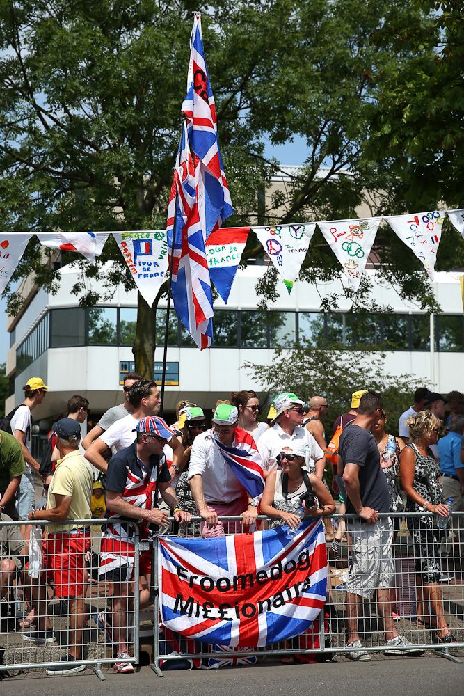Chris Froome had a booster club along the route.