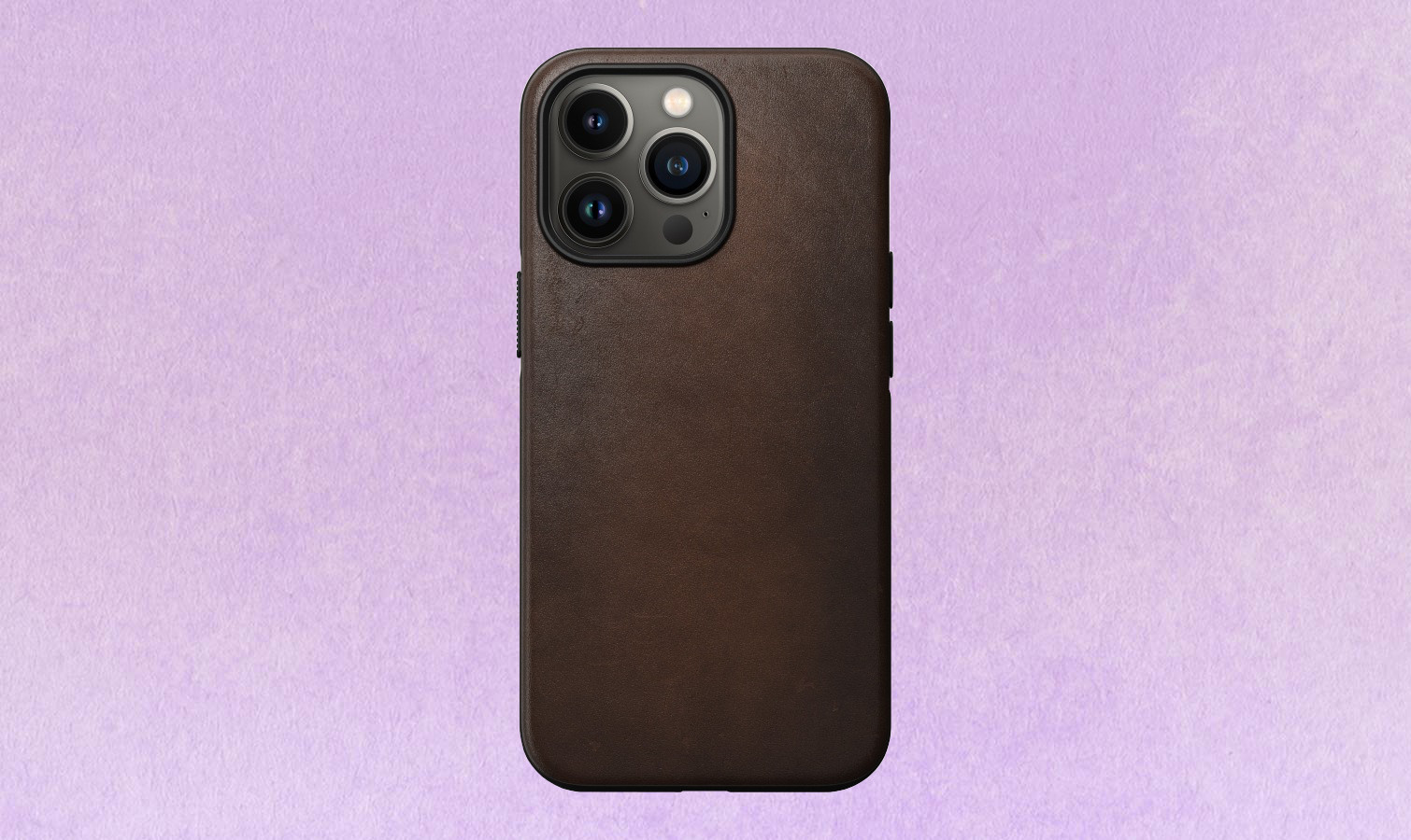 The Nomad Modern Leather Case for the iPhone 13 Pro in Rustic Brown