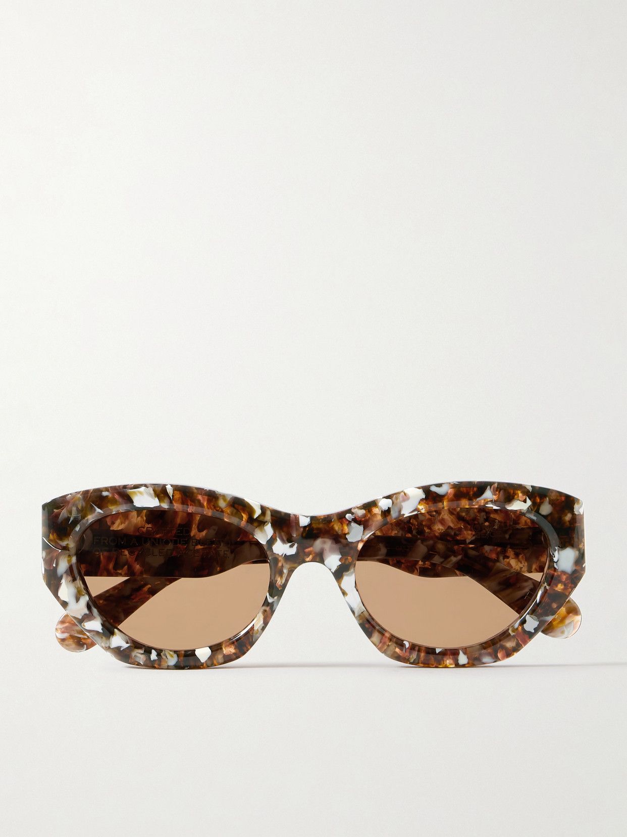 Gayia cat-eye tortoiseshell recycled-acetate sunglasses
