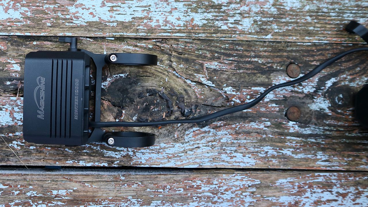 The Magicshine Monteer 12000 bike light seen from above