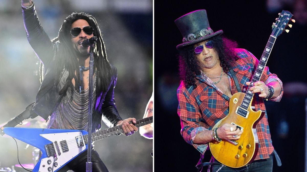 Lenny Kravitz and Slash