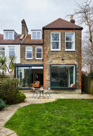 Andrew and Katie White’s conservatory-style kitchen extension is a bright, sympathetic addition to their Edwardian home in Lewisham