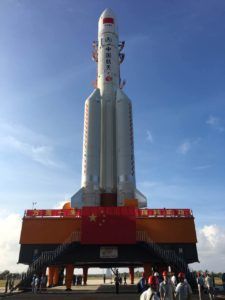 The Long March 5 rocket ahead of its successful November 2016 debut. Credit: CALT