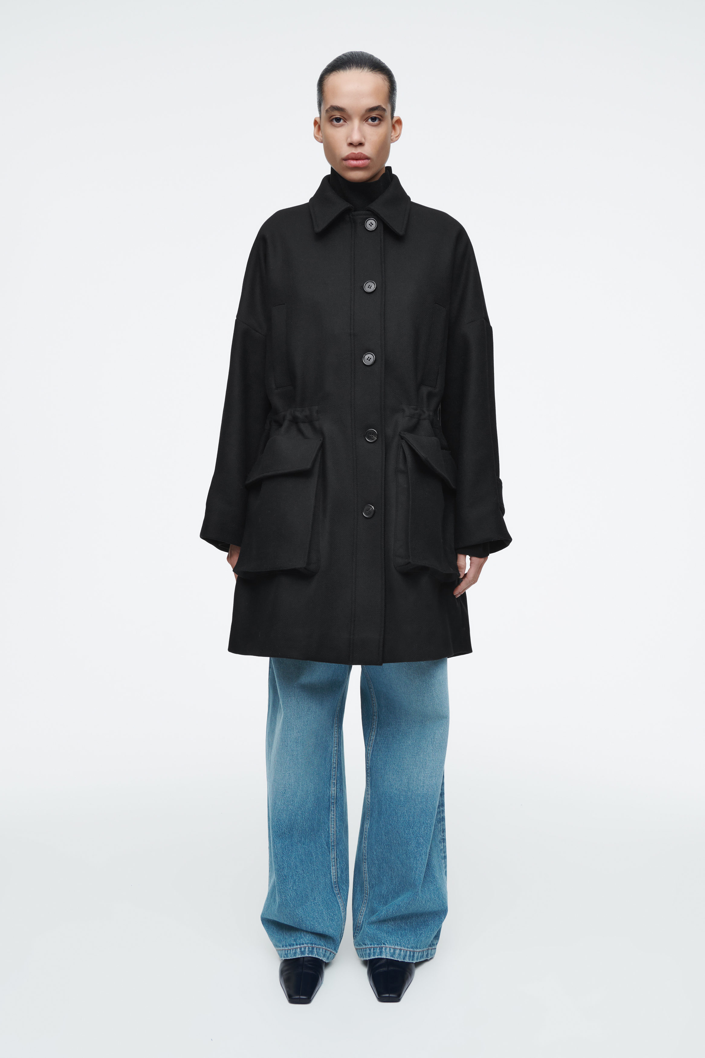 Oversized Wool Workwear Coat