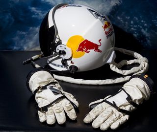 Helmet and Gloves of the Skydiving Equipment