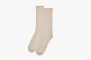 Skye Pure Cashmere Socks - Wheat