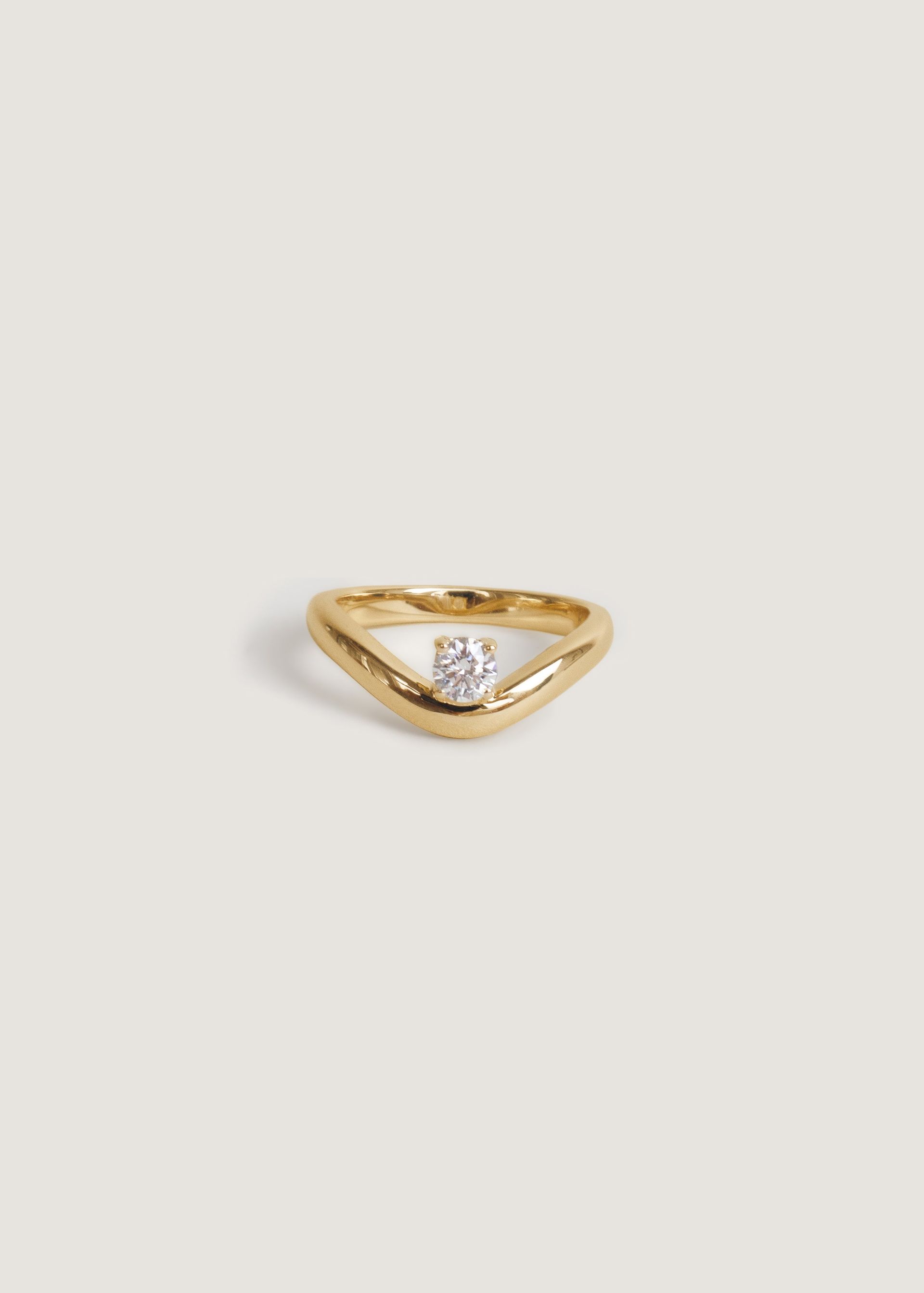 Katherine Curved Ring Diamond