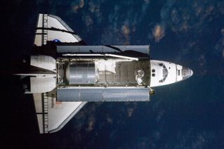 Atlantis and Payload in Earth Orbit