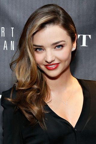 miranda kerr - hairstyles for round faces