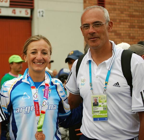 Valeria Muller (l) took bronze for Argentina.