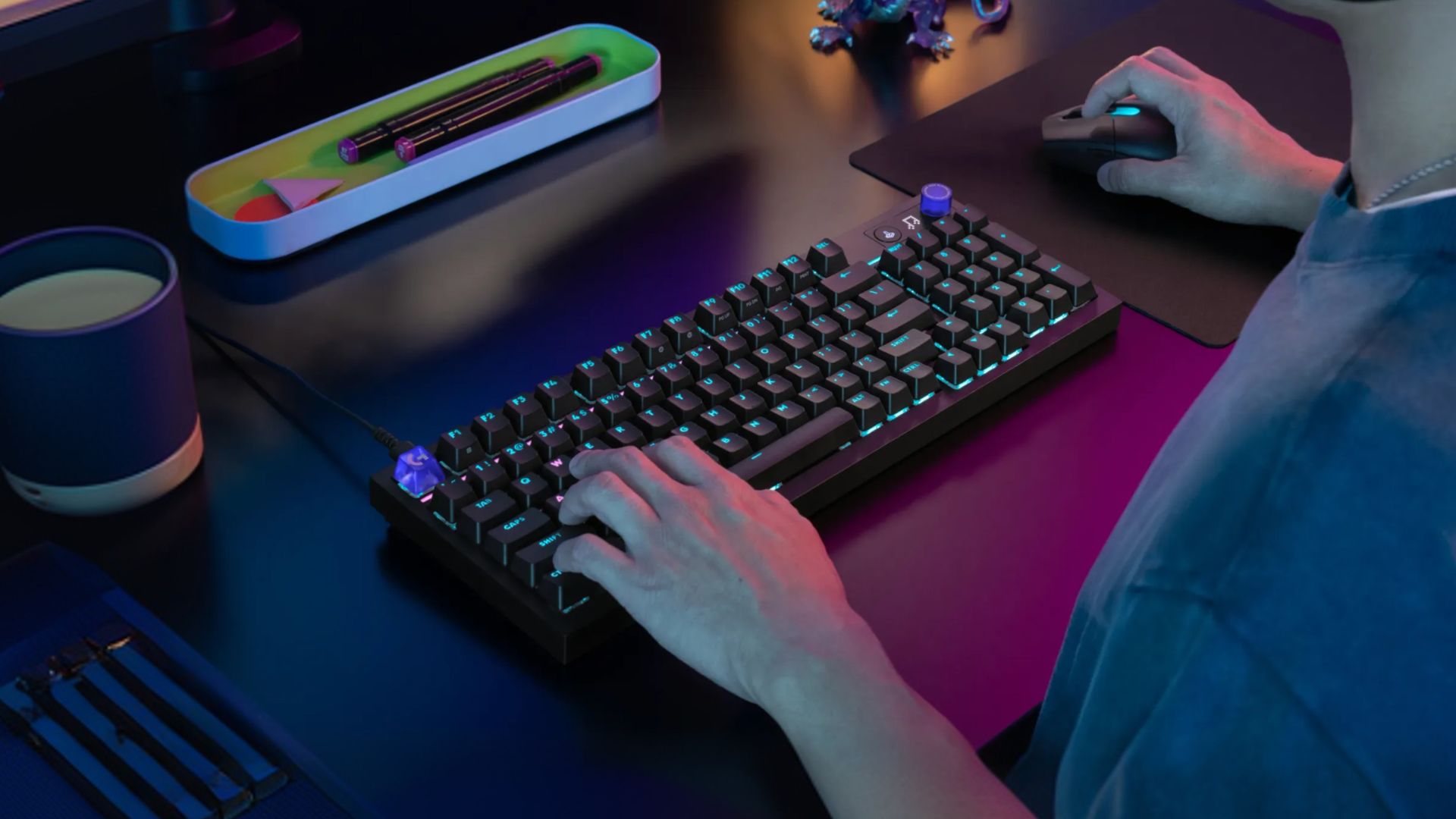 A Logitech G Keyboard