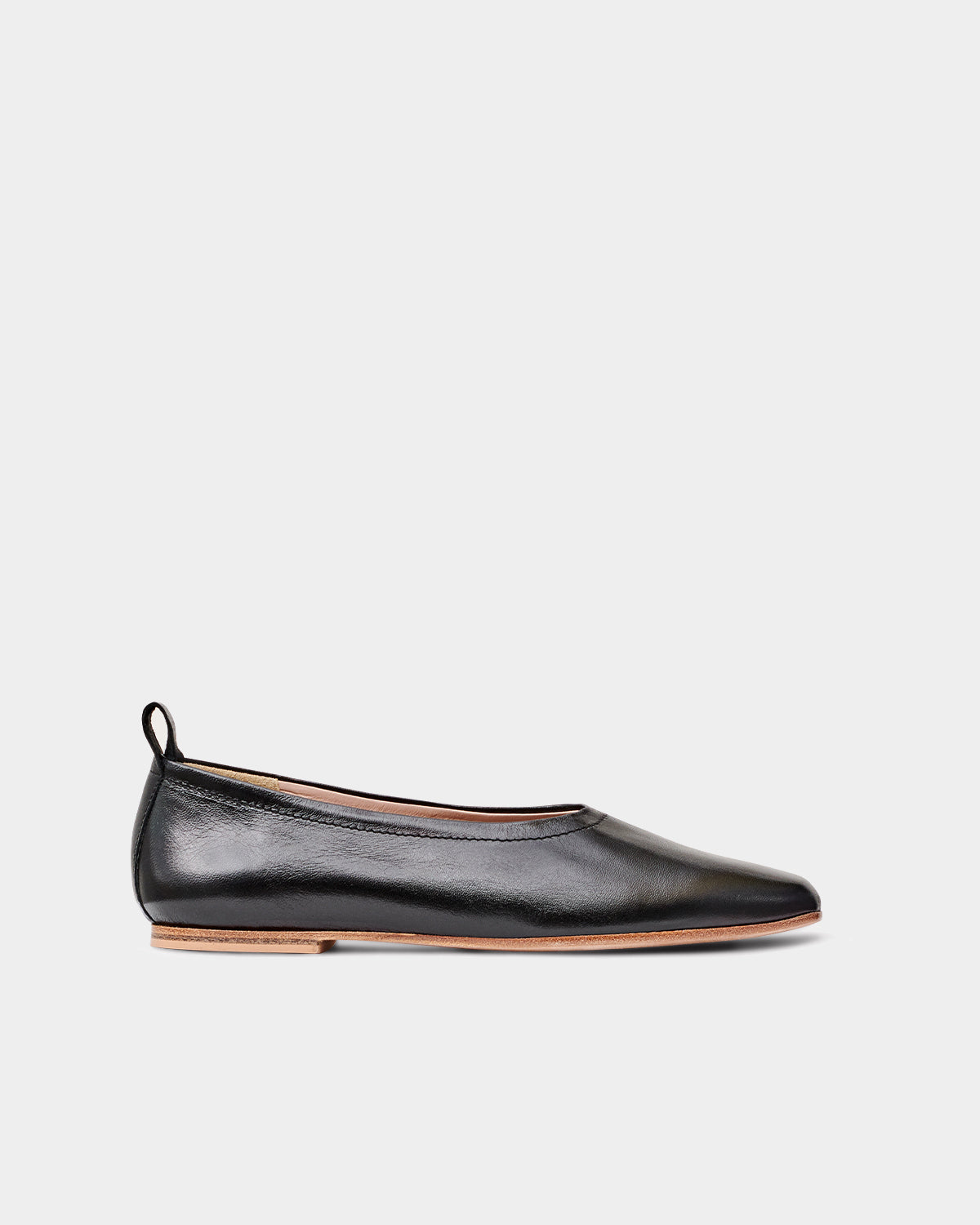 The Foundation Flat - Black - Black / Leather / 35
