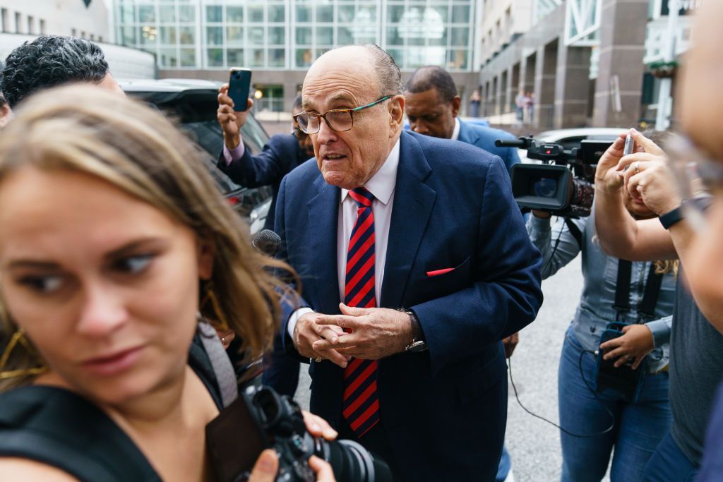Rudy Giuliani appears before grand jury in Georgia election probe | The ...