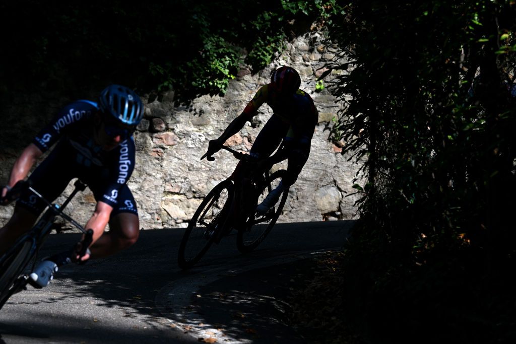 VARESE ITALY OCTOBER 03 Natnael Tesfatsion of Eritrea and Team Lidl Trek competes during the 102nd Tre Valli Varesine 2023 a 19654km one day race from Busto Arsizio to Varese on October 03 2023 in Varese Italy Photo by Dario BelingheriGetty Images