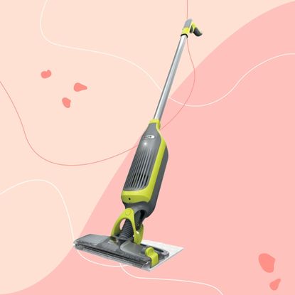Shark VacMop on a pink background