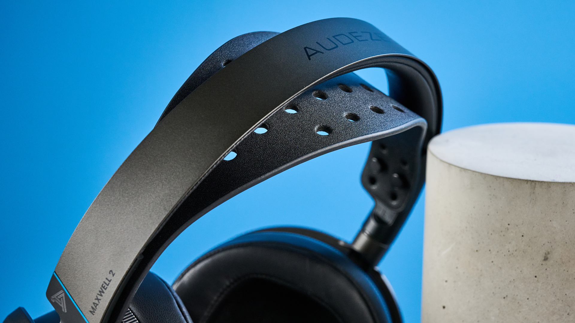 Audeze Maxwell 2 against a blue background