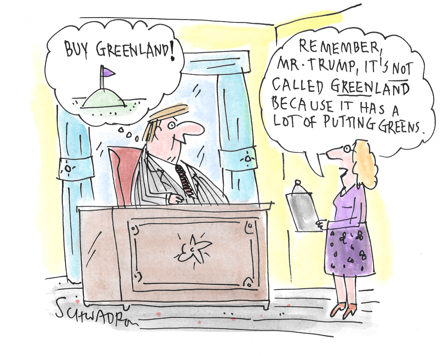 Political cartoon