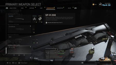warzone sp r 208 best loadout range, speed and stealth