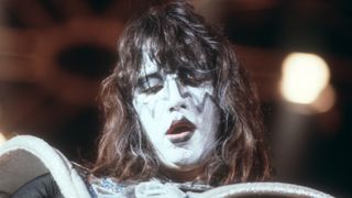 Ace Frehley on stage with Kiss in 1979