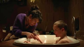 Sally Hawkins as Laura and Jonah Wren Phillips as Oliver in Bring Her Back.