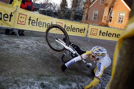 Fortunately, Wellens emerged relatively unscathed. Nothing broken at least.