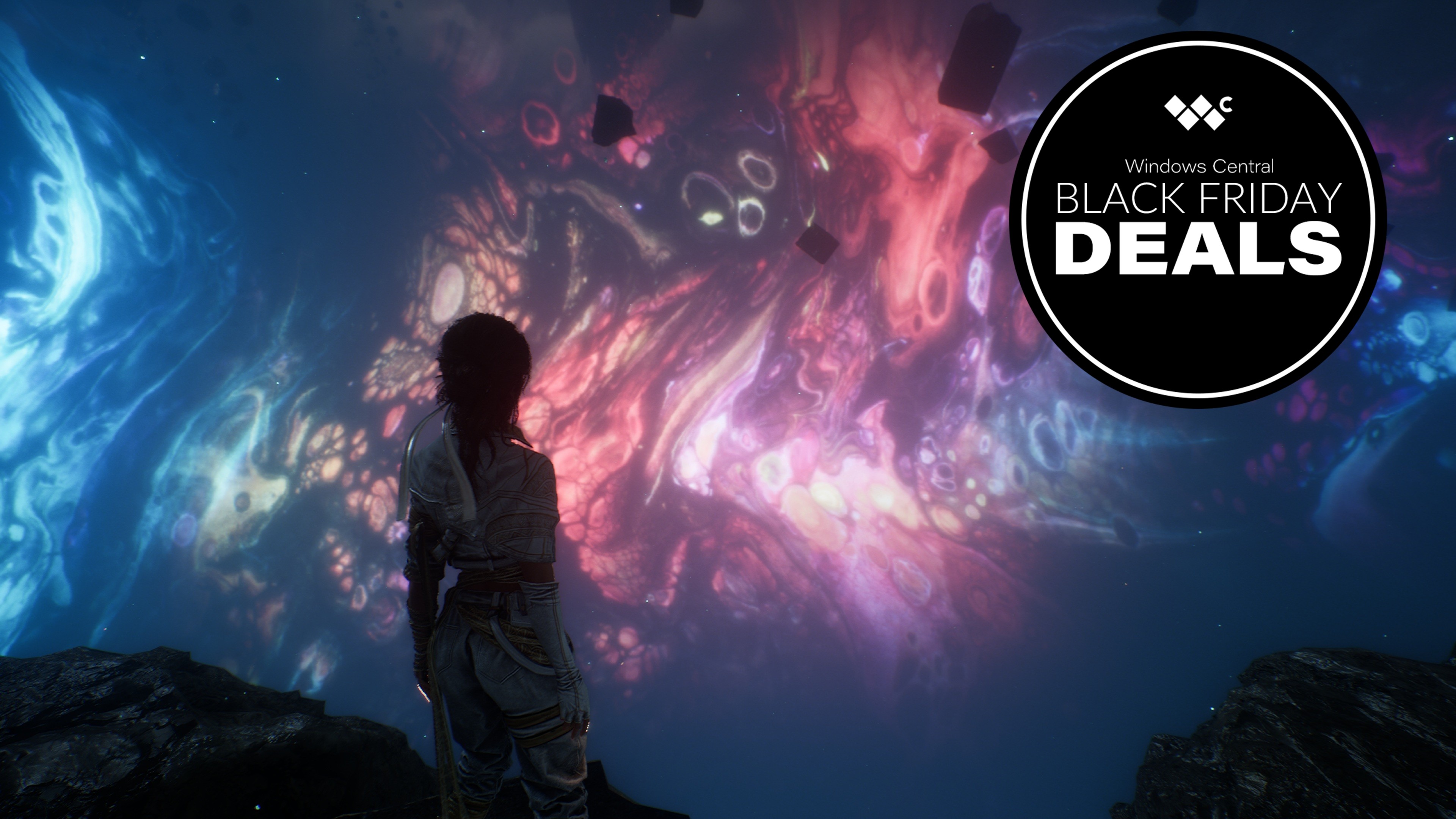 Clair Obscur: Expedition 33 image with text reading "Windows Central Balck Friday deals" in the top right corner.